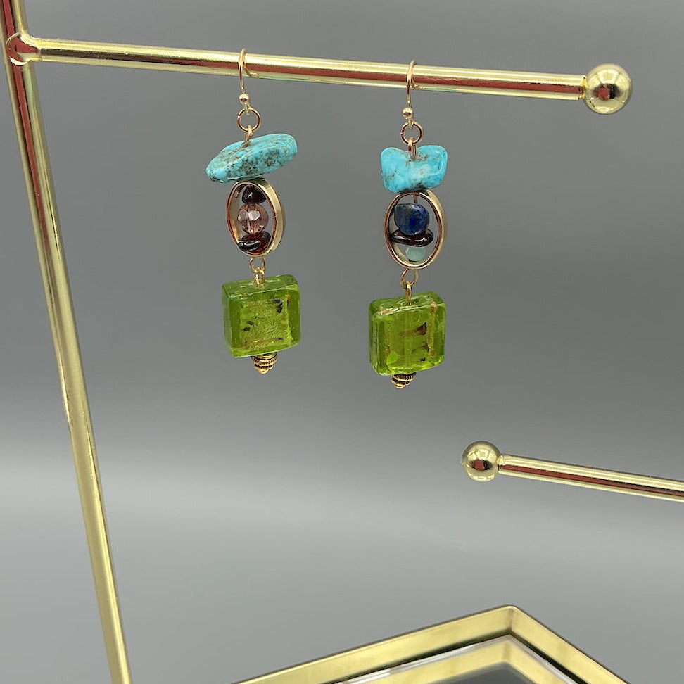 Turquoise Garden Earrings
