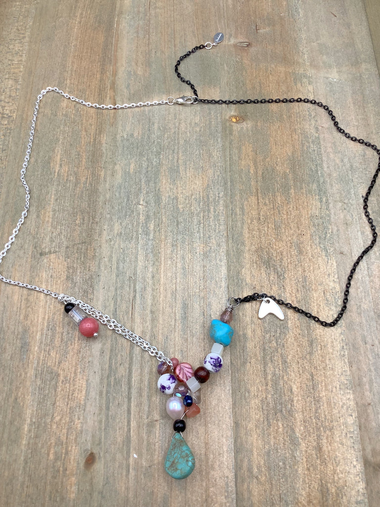 Pearl and Turquoise Necklace