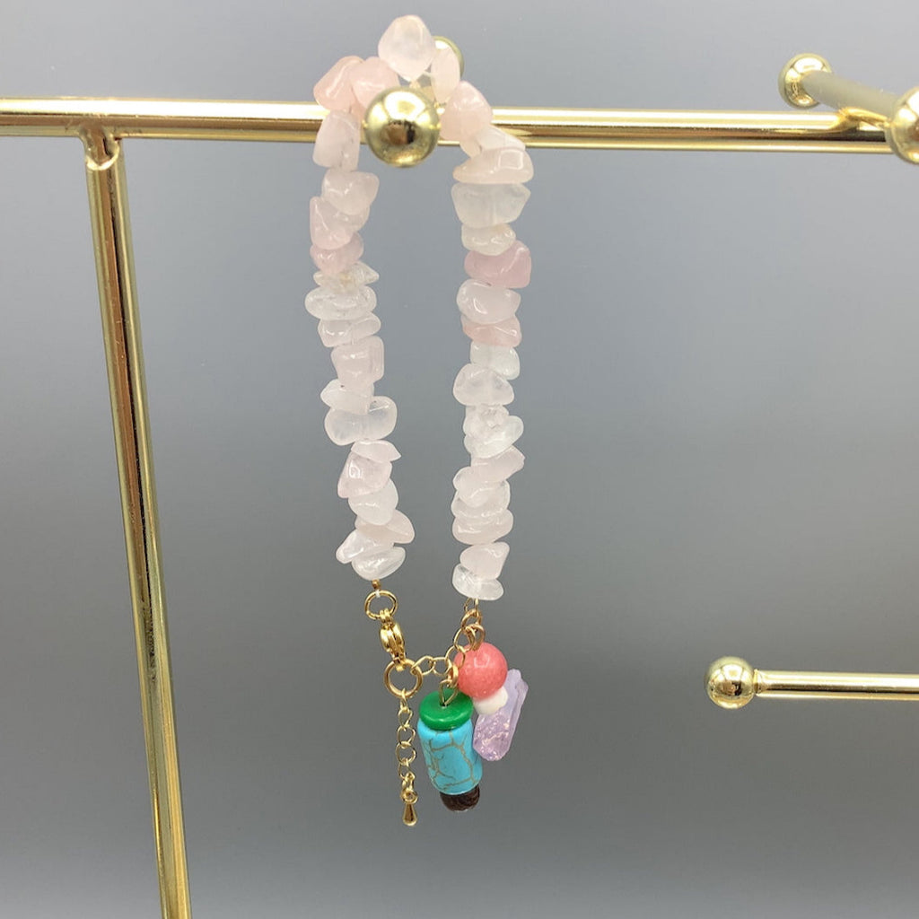 Crystal and Quartz Gemstone Bracelet