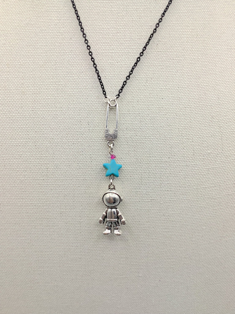 Turquoise Spaceman Necklace