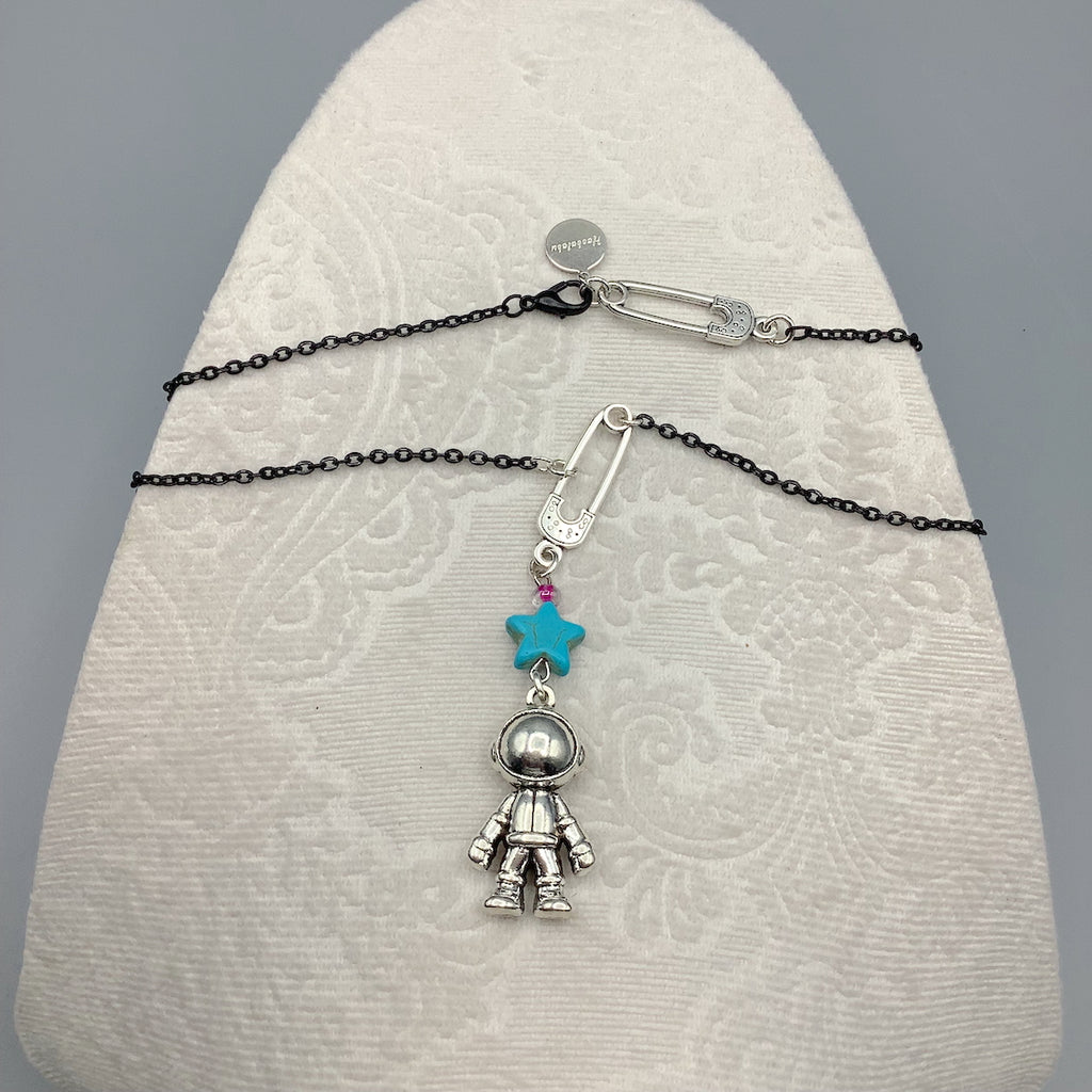 Turquoise Spaceman Necklace
