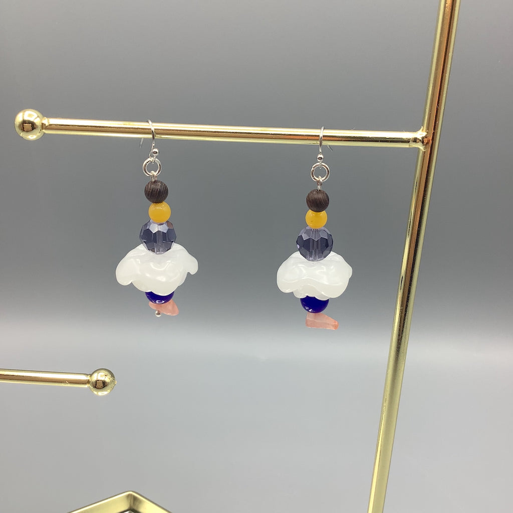 White Cloud Earrings Set 1