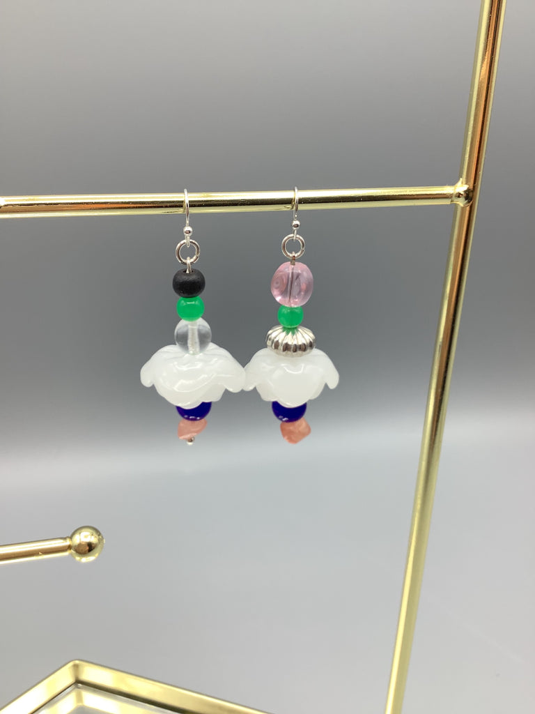 Wbite Cloud Earrings Set 2