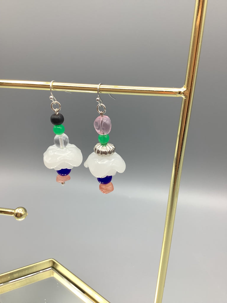 Wbite Cloud Earrings Set 2