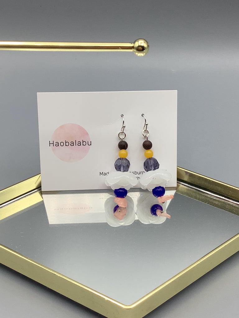 White Cloud Earrings Set 1