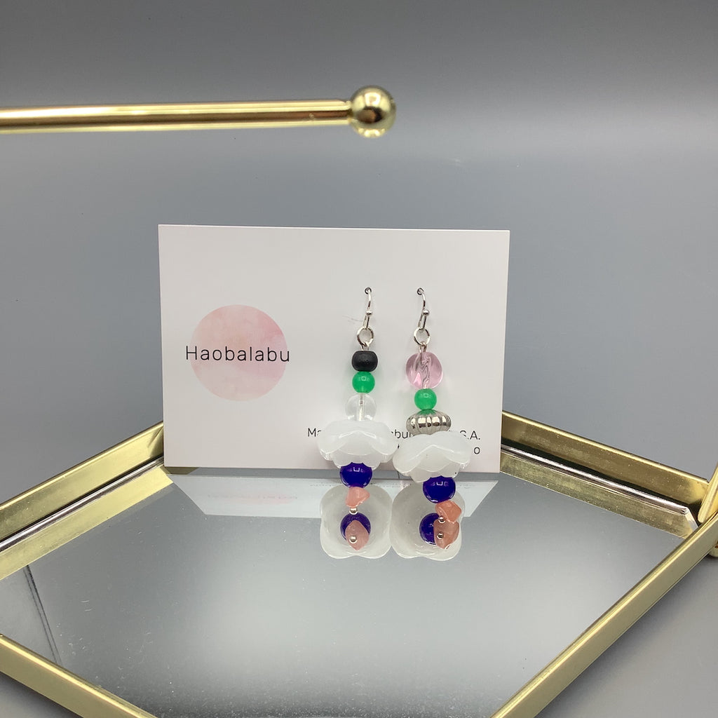 Wbite Cloud Earrings Set 2