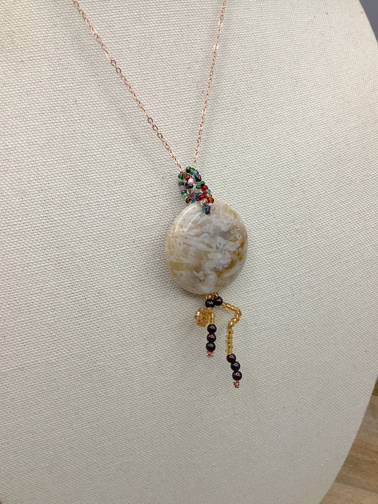Jasper Pendant Necklace