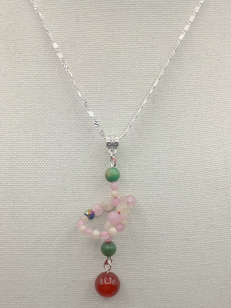 Agate and Quartz Necklace