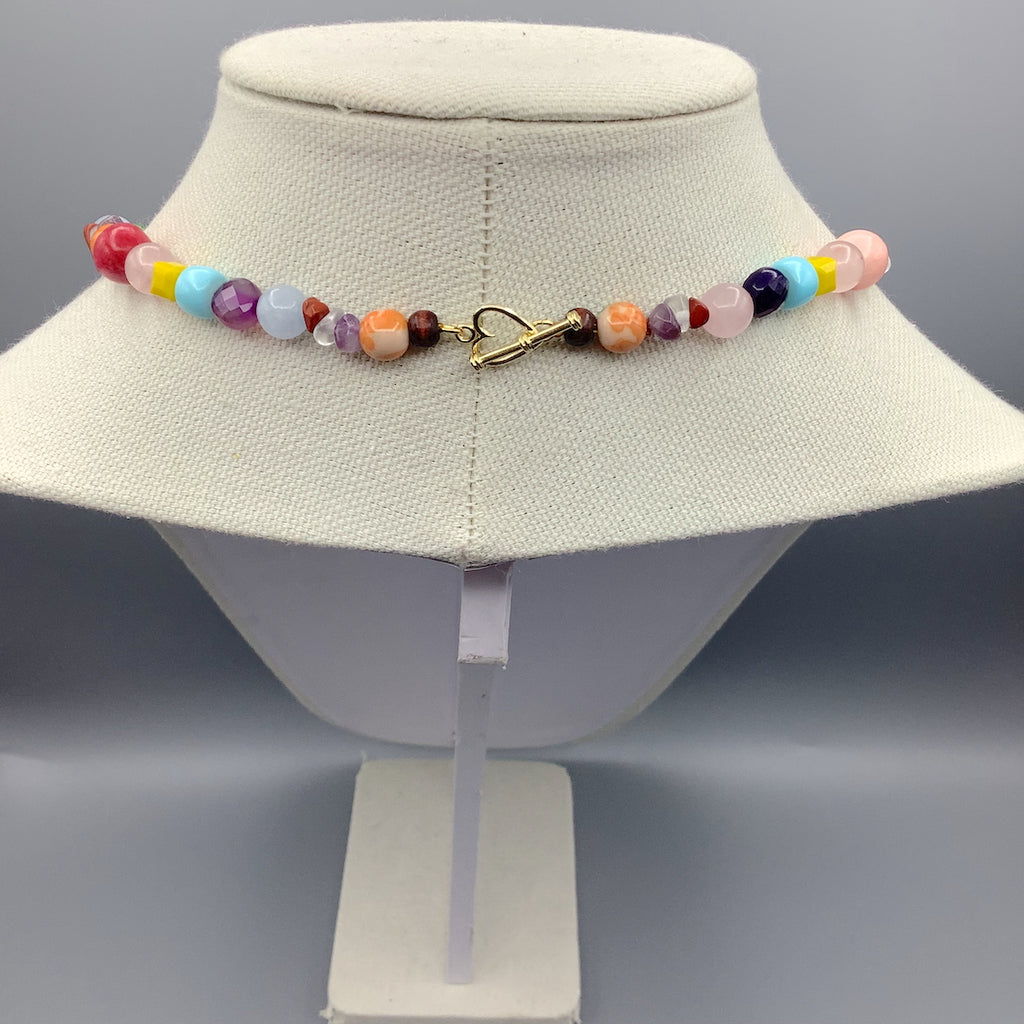 Freshwater Pearl, Gemstone and Beaded Necklace