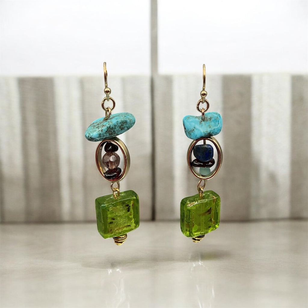 Turquoise Garden Earrings