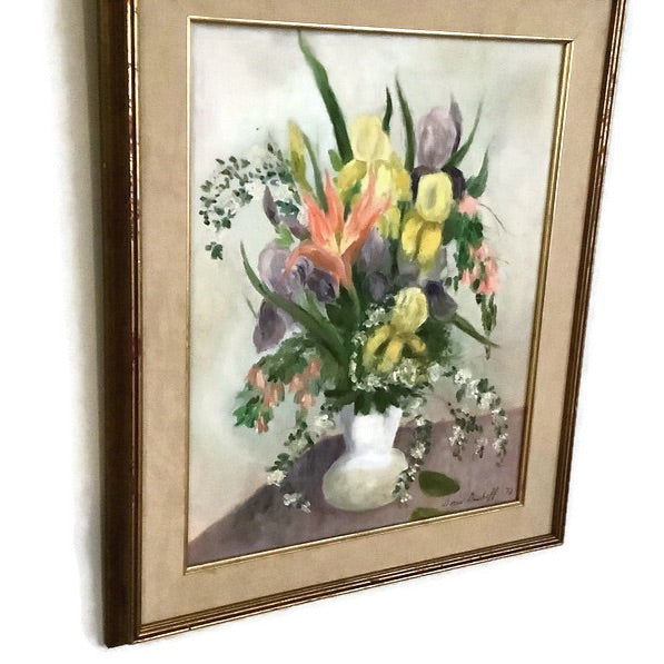 Vintage Oil Painting 1973 By Doris Dushoff